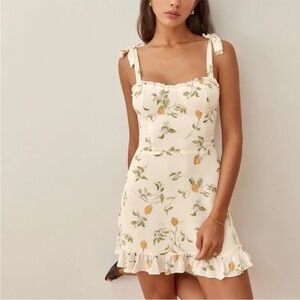 Reformation Christine Floral Mini Dress